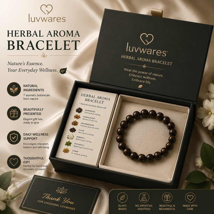 Luvwares 7-Botanical Herbal Aroma Bracelet-CU