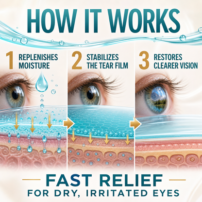 Moisturizing Eye Drops for Dry, Red & Tired Eyes – Fast Relief-CU